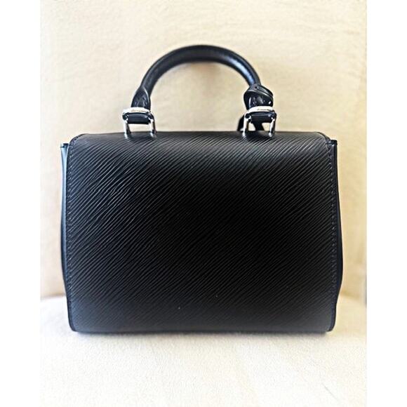 Louis Vuitton BLACK Mini Cluny Top Handle Bag Epi Leather Guitar Strap $3100 - Picture 4 of 15